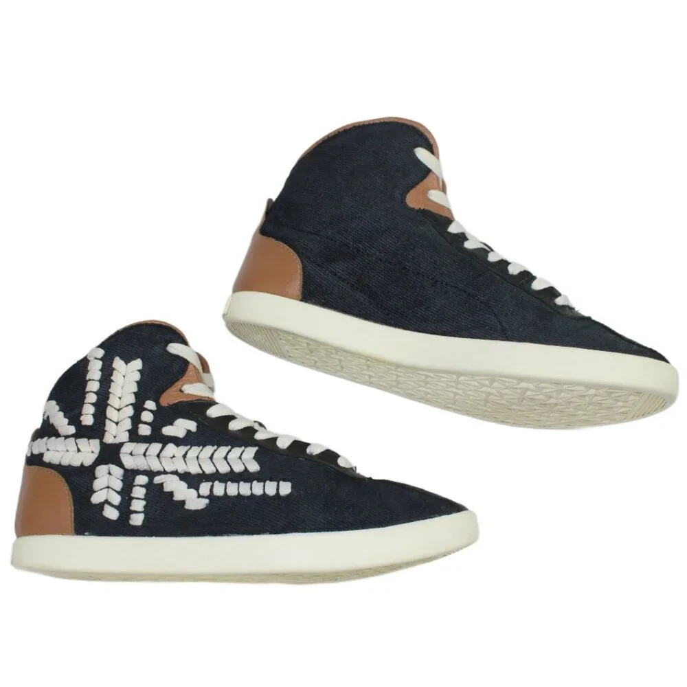 Alexander McQueen x PUMA Medius Mid-Top Trainers Moonless Night Black Size 6.5